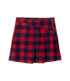 Tommy Hilfiger Kids Plaid Zipper Skirt (big Kids) (bulls Eye Red) Girl's Skirt
