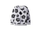 Kenzo Kids All Over Printed Sweater (little Kids) (marl Grey) Boy's Sweater