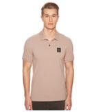 Belstaff Stannet Cotton Pique Polo Shirt (ash Rose) Men's Clothing