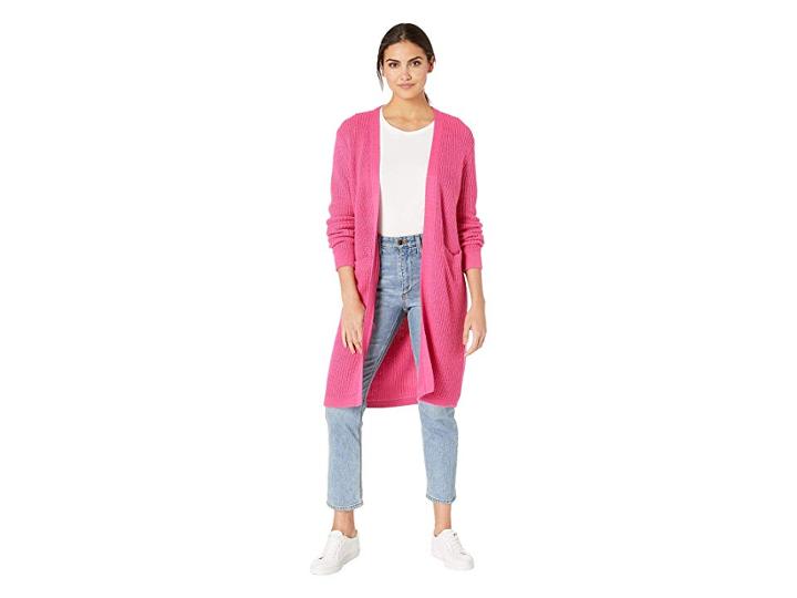 Sanctuary Hit The Road Long Cardi (street Pink) Women's Sweater