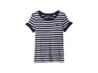 Polo Ralph Lauren Kids Ruffled Cotton-modal T-shirt (toddler) (french Navy/white) Girl's T Shirt