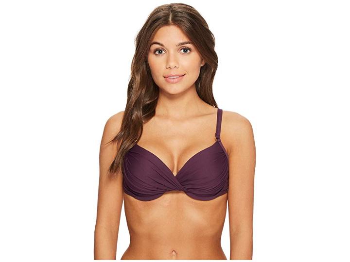 Bleu Rod Beattie Kore Ots Underwire Bikini Top (aubergine) Women's Swimwear