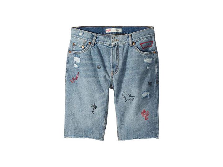 Levi's(r) Kids 511 Slim Fit Destroyed Denim Cut Off Shorts (big Kids) (dogtown) Boy's Shorts