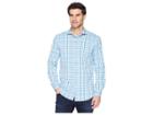 Bugatchi Shaped Fit Plaid Woven Shirt (paradise) Men's Clothing