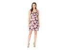 Nine West Sleeveless Double V-neck A-line Dress Blooming Metallic Jacquard (plum Multi) Women's Dress