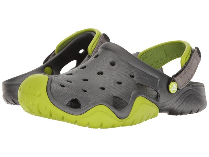 Crocs Swiftwater Clog (volt Green/graphite) Men's Clog Shoes