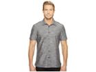 Perry Ellis Short Sleeve Solid Slub Texture Shirt (slate) Men's Clothing