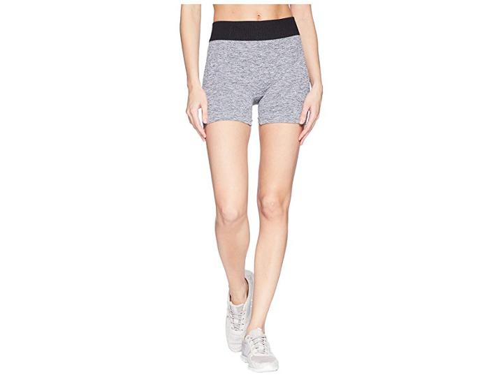 Free People Movement Seamless Shorts (light Grey) Women's Shorts