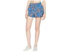 Kate Spade New York Athleisure Hibiscus Stripe Shorts (rich Navy) Women's Shorts