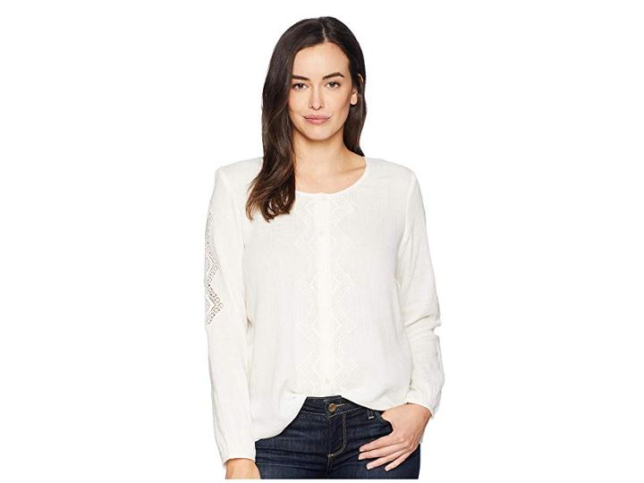 Ariat Erda Top (vanilla Ice) Women's Long Sleeve Button Up