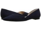 Marc Fisher Ltd Sunny D'orsay Flat (deep Baltic Suede) Women's Dress Flat Shoes
