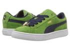 Puma Kids Suede Classic Bboy Fabulous (little Kid) (green Forest/turkish Sea) Boys Shoes