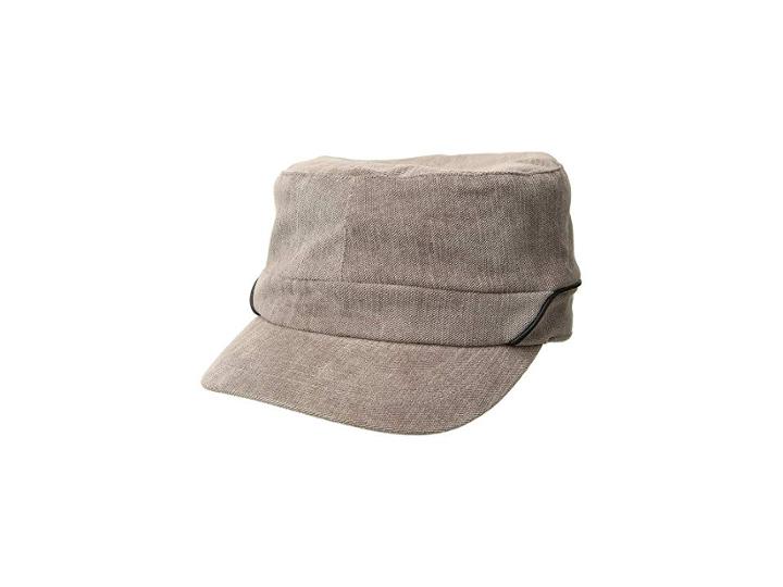 Collection Xiix Velvet And Pu Military Cap (grey) Caps