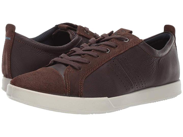 Ecco Collin 2.0 Trend Sneaker (coffee Suede/coffee Leather) Men's Lace Up Casual Shoes