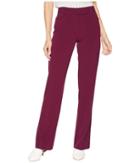 Tahari By Asl Bi-stretch Trouser Pants (cabernet) Women's Casual Pants