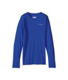 Columbia Kids Terminal Tackletm L/s Tee (little Kids/big Kids) (super Blue) Boy's Long Sleeve Pullover