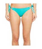 Echo Design Solid String Bikini Bottom (caribbean Sea) Women's Swimwear