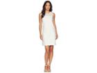 Cece Sleeveless 3d Flower Shift Dress (new Ivory) Women's Dress
