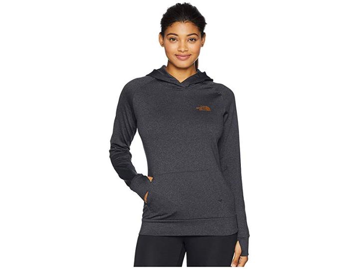 The North Face Fave Lite Lfc Pullover (tnf Dark Grey Heather/metallic Copper) Women's Sweatshirt