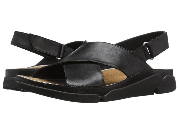 Clarks Tri Alexia (black Leather) Women's Sandals