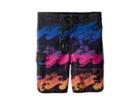 Billabong Kids 73 X Line Up Boardshorts (toddler/little Kids) (neon) Boy's Swimwear