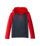 Under Armour Kids Baseball Hoodie (big Kids) (stealth Gray/red/red) Boy's Sweatshirt