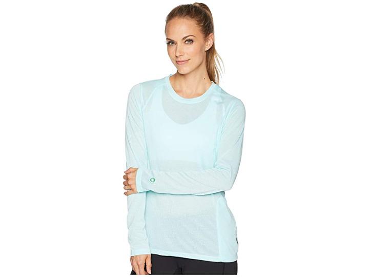 White Sierra Bug Free Trail Long Sleeve Tee (aqua) Women's Long Sleeve Pullover
