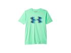 Under Armour Kids Tech Big Logo Solid Tee (big Kids) (green Typhoon/blue Circuit/academy) Boy's T Shirt