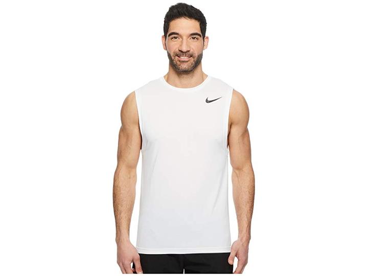 Nike Dry Training Tank (white/white/black) Men's Sleeveless