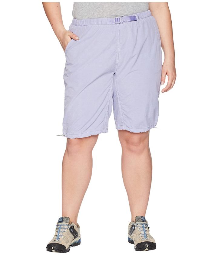 White Sierra Plus Size Hanalei Bermuda Short (light Iris) Women's Shorts