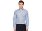 Eton Contemporary Fit Geometric Shirt (blue) Men's Long Sleeve Button Up