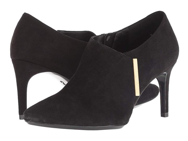 Calvin Klein Jeanna (black Kid Suede) Women's Shoes