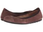 French Sole Tempo (taupe Velour Suede) Women's Flat Shoes