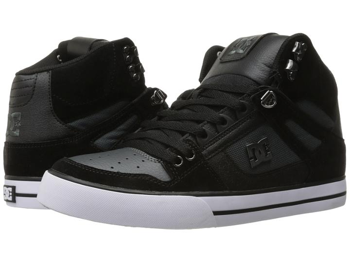 Dc Spartan High Wc Se (black/dark Grey) Men's Skate Shoes