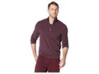 Perry Ellis Cotton Stretch 1/2 Zip (port) Men's Long Sleeve Pullover