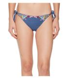 Nanette Lepore Dazed Denim Vamp Bikini Bottom (multi) Women's Swimwear