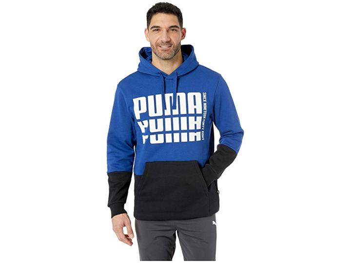 Puma Rebel Up Hoodie Fleece (sodalite Blue) Men's Sweatshirt