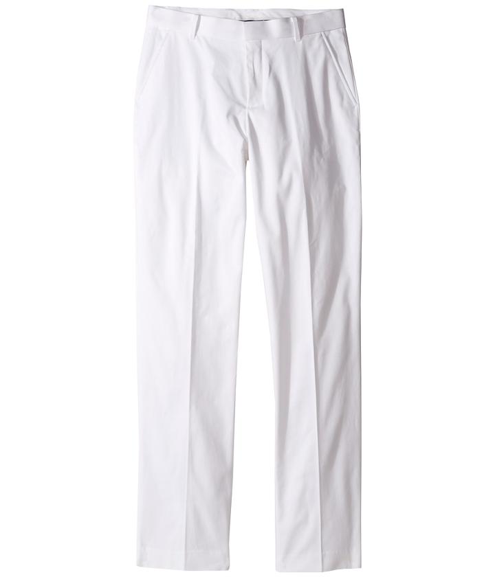Tommy Hilfiger Kids Fine Twill Pants (big Kids) (white) Boy's Casual Pants