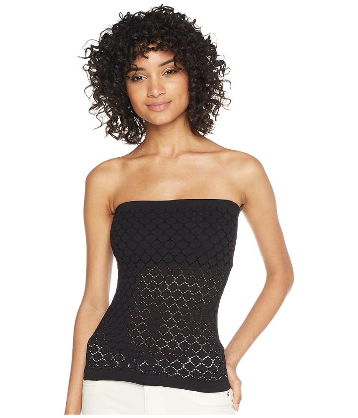 Free People Honey Textured Tube Top (black) Women's Clothing