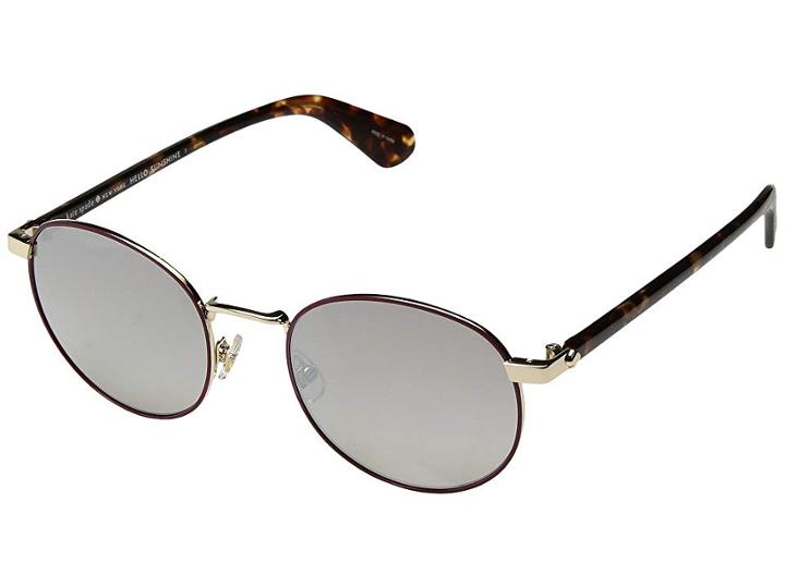 Kate Spade New York Adelais/s (violet Havana/brown Gradient Mirror) Fashion Sunglasses