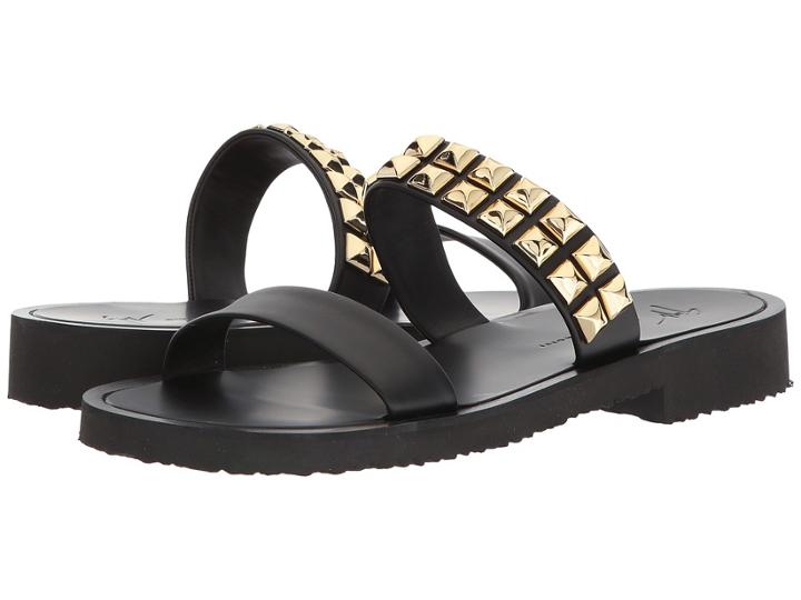 Giuseppe Zanotti Gom Zak Sandal (black) Men's Shoes