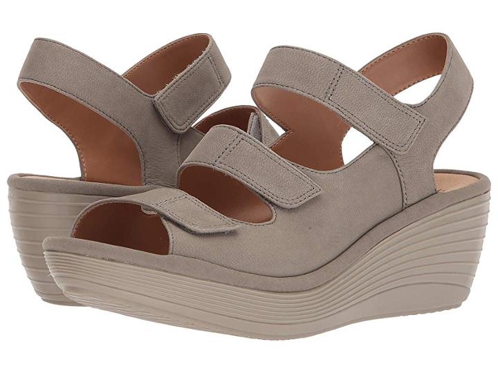 Clarks Reedly Juno (sage Nubuck) Women's Wedge Shoes