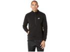 Nike Nsw Club Top Long Sleeve 1/2 Zip Bb Trnd (black/black/black/white) Men's Clothing