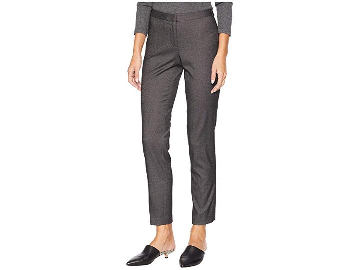 Calvin Klein Woven Pants (charcoal Multi) Women's Casual Pants