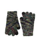 Steve Madden Space Dyed I Touch Gloves (black Multi) Extreme Cold Weather Gloves