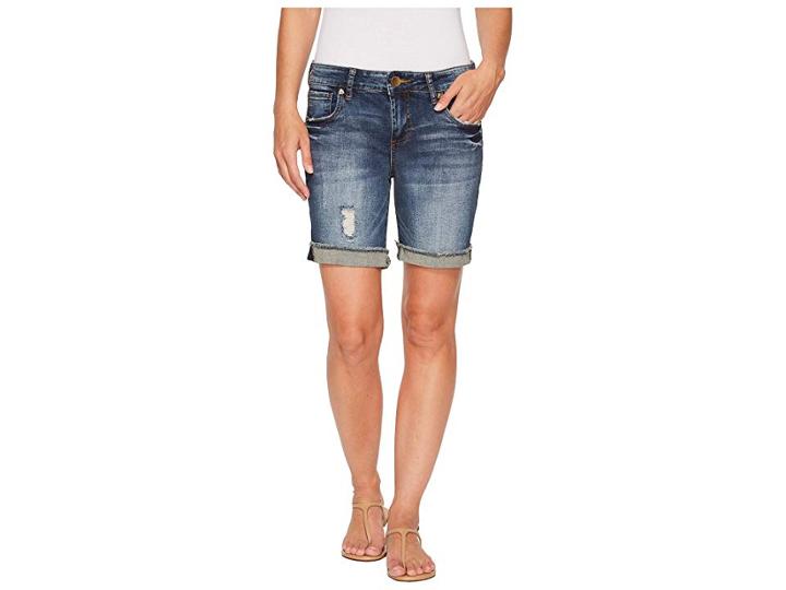 Kut From The Kloth Catherine Boyfriend Shorts In Actualize/dark Stone Base Wash (actualize/dark Stone Base Wash) Women's Shorts