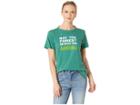 Life Is Good Forest Be With You Crusher T-shirt (forest Green) Women's T Shirt