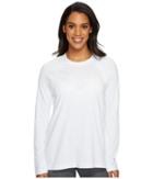 Under Armour Motivator Long Sleeve Graphic Top (white/tonal) Women's Long Sleeve Pullover