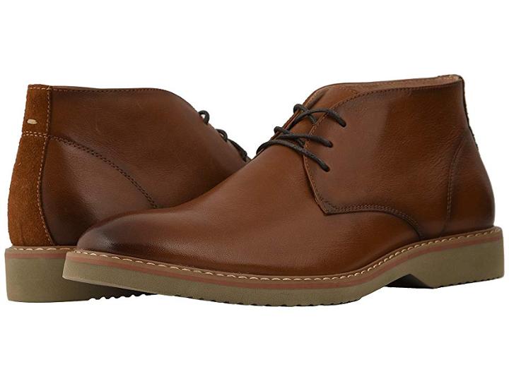 Florsheim Union Plain Toe Chukka Boot (saddle Tan Leather/suede) Men's Lace-up Boots
