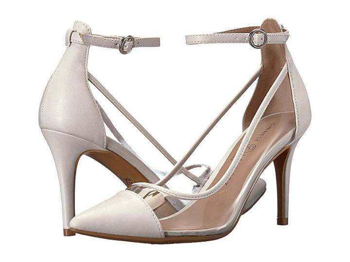 Chinese Laundry Gabrianna (clear/bone Smooth) High Heels